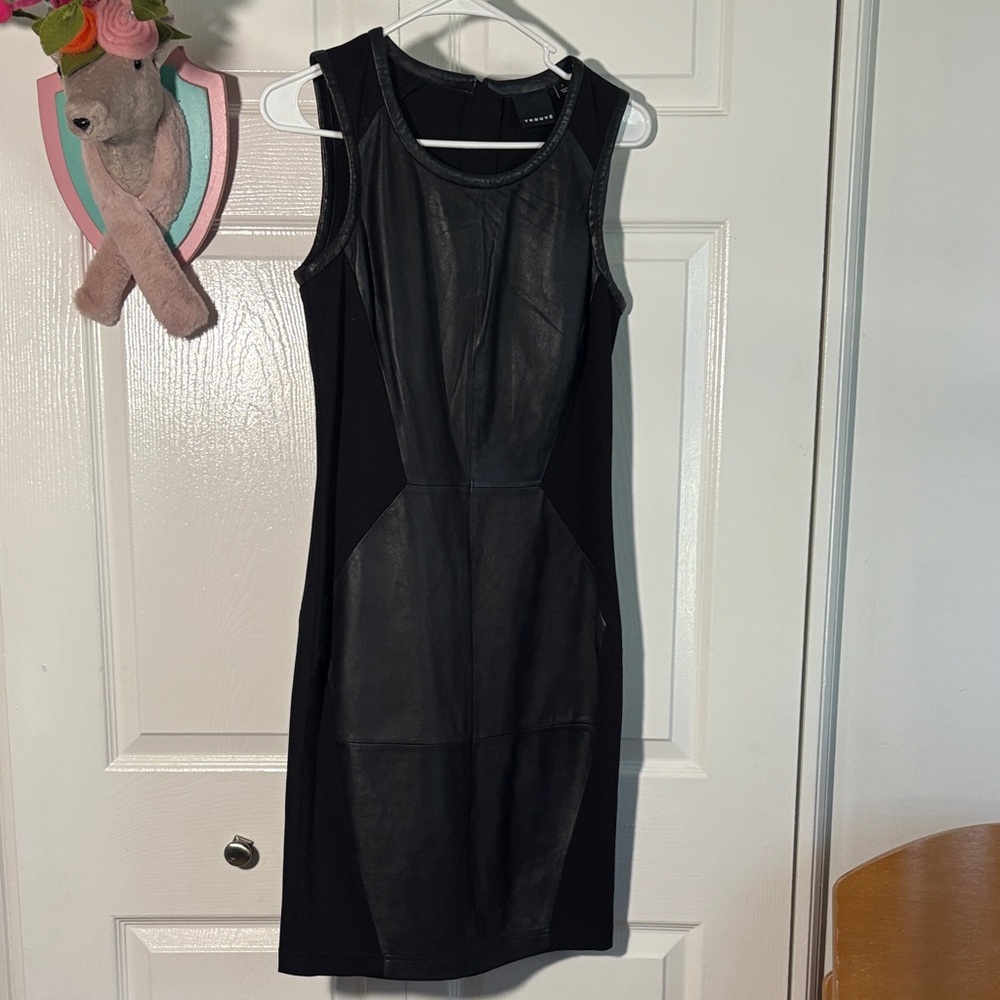 Trouve leather and spandex dress. Size 2